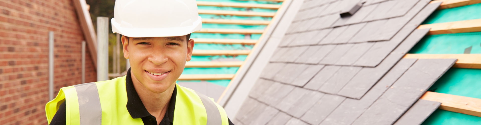 Construction Worker On Building